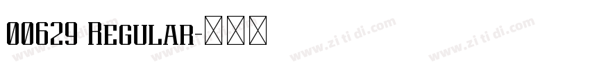 00629 Regular字体转换